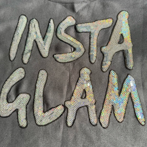 Juicy Couture Top Women's 
Insta Glam Black Sequins Pullover used once. #5 - Picture 6 of 8